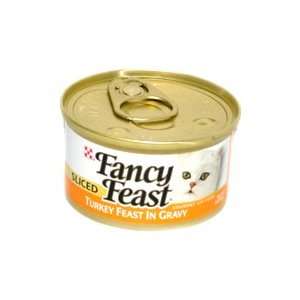  Purina Fancy Feast Canned Cat Food Sliced Turkey 3oz (24 