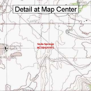  USGS Topographic Quadrangle Map   Soda Springs, Idaho 