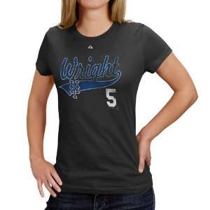   New York Mets Womens Lead Role Black Player Tee