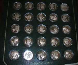 FRANKLIN MINT Football Immortals Hall of Fame Medal Set  