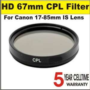  High Definition 67mm Circular Polarizer Filter for Canon 