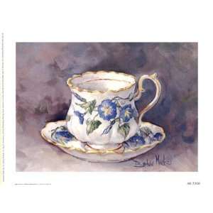 Morning Glory Teacup by Barbara Mock 8x6 