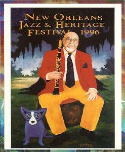 1996 New Orleans Jazz Festival Poster Card  