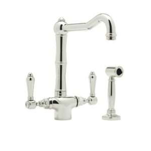 Rohl A1679LMWSPN 2 Polished Nickel Country Kitchen Lead Free Compliant 