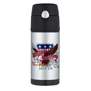 Thermos Travel Water Bottle Forever American Free Spirit Eagle And US 