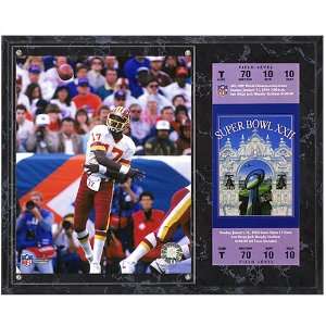   Super Bowl XXII Doug Williams Plaque with Replica Tickets Sports