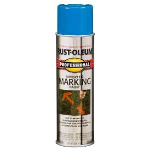   Inverted Marking Spray Paint, Caution Blue, 15 Ounce