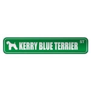  KERRY BLUE TERRIER ST  STREET SIGN DOG