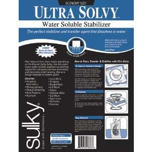  Sulky Ultra Solvy Water Soluble Stabilizer Arts, Crafts & Sewing
