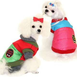COAT PUFFY VEST dog clothes pet dots apparel PUPPYZZANG  