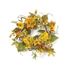   /Gentian Artificial Floral Wreaths 24   Unlit Patio, Lawn & Garden