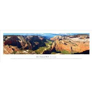 Zion National Park   Zion Canyon Unframed Panoramic Photograph Wall 