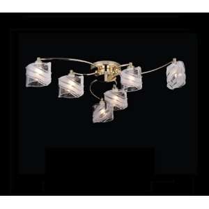   or Gold Flush Mount with Frosted Glass SKU# 10778