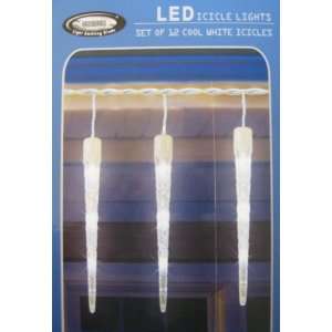  LED Icicle Lights   Set of Twelve 12 Long