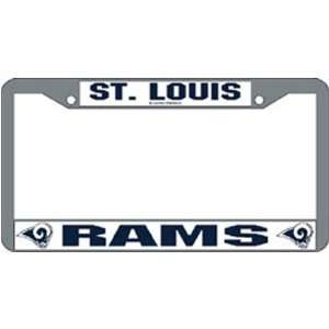  St. Louis Rams NFL Chrome License Plate Frame Sports 