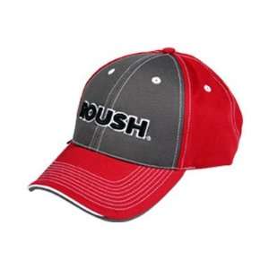  Roush 404151 Burgundy and Gray Puff Embroidery Hat 