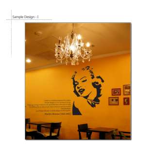 MARILYN MONROE & QUOTE Mural Art Wall Decal Stickers **  