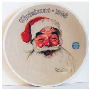  Santa Claus   Norman Rockwell Society Collector Plate 