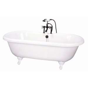   ORB 72 Acrylic Dual Tub White/Oil Rubbed Bronze (Pictured with White