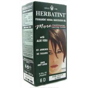 Herbatint Permanent Herbal Haircolor Gel, Dark Golden Blonde, 4.56 fl 
