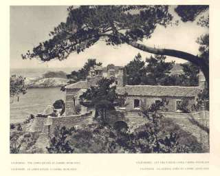 California CARMEL HIGHLANDS.Estate. Hoppe Print.1930  