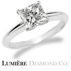   Co. 0.80 Ct E SI3 Princess Cut Solitaire Diamond Engagement Ring