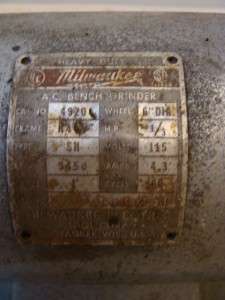 MILWAUKEE 6 BENCH GRINDER 115 Volt  