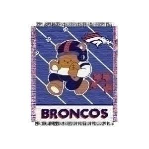  Denver Broncos Woven Baby Blanket 36 x 48 Sports 