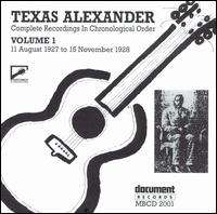Texas Alexander, Vol. 1 (1927) (CD) 