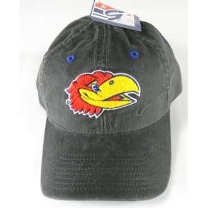  Kansas Jayhawks Gray Adjustable Cap Hat