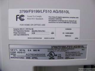 Ricoh FAX5510L LCD Display Fax Machine copier printer  