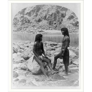 Historic Print (L) Types of Mojave Indians., 20 x 24in  Library 