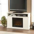 Wildon Home Julian 48 TV Stand with Electric Fireplace in Ivory