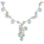 Multi Color Cultured Freshwater Pearl and Gemstone Necklace in 