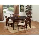 Alpine Furniture Turlock Solid Top Rectangular Dining Table with 