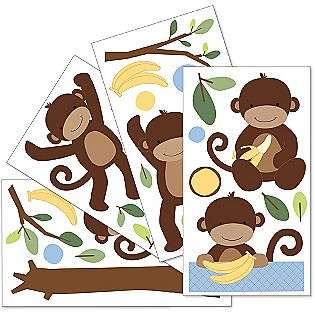   Monkey Wall Decals  Lambs & Ivy Baby Decor Wall Decor & Mobiles