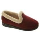 Spring Step Womens Isla P Slipper Bordo Microsuede