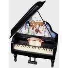   Retro Lighted Musical Animated Grand Piano with Christmas Scene