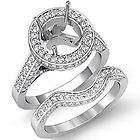 2c Antique Diamond Engagement Ring Bridal Set w18k 6sz