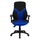 Flash Furniture High Back Ergonomic Black and Blue Mesh Task Chair w 