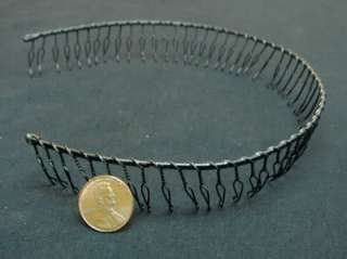 12 black Wire iron headbands jaw pinch girl craft 1  
