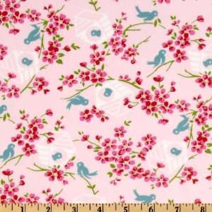  44 Wide Sugar Hill Birdy Pink Fabric By The Yard Arts 