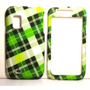  New Green with White Cross Checker Plaid Rubber Texture 