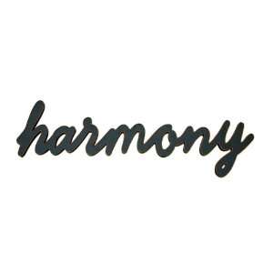    Wood Sign Decor for Home or Business Word HARMONY 