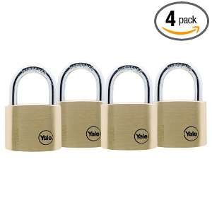  Yale Y110/40/123/4 Solid Brass Body Keyed Padlock with 5 