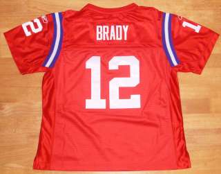   Brady sewn womens football jersey rare throwback L 727808624466  