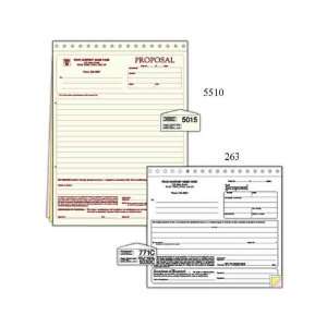  Three part contractor proposal form printed on stationery 