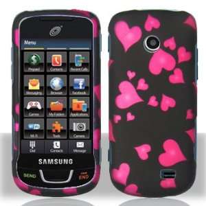 Samsung T528G Raining Heart Rubberized Hard Case Cover Protector (free 