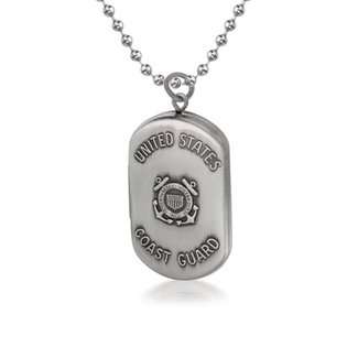 Bling Jewelry Sterling Silver United States Coast Guard Dog Tag Locket 