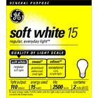   97491 15 Watt Soft White Standard Incandescent Light Bulb   2 Pack